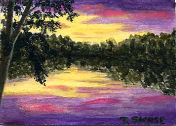 "Menomonee River" by Terry Sachse, Rubicon WI - Acrylic